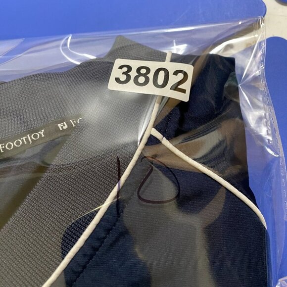 Footjoy FJ Golf Windbreaker Mens XL Blue V-Neck Short Sleeve Performance Sports - Picture 12 of 12